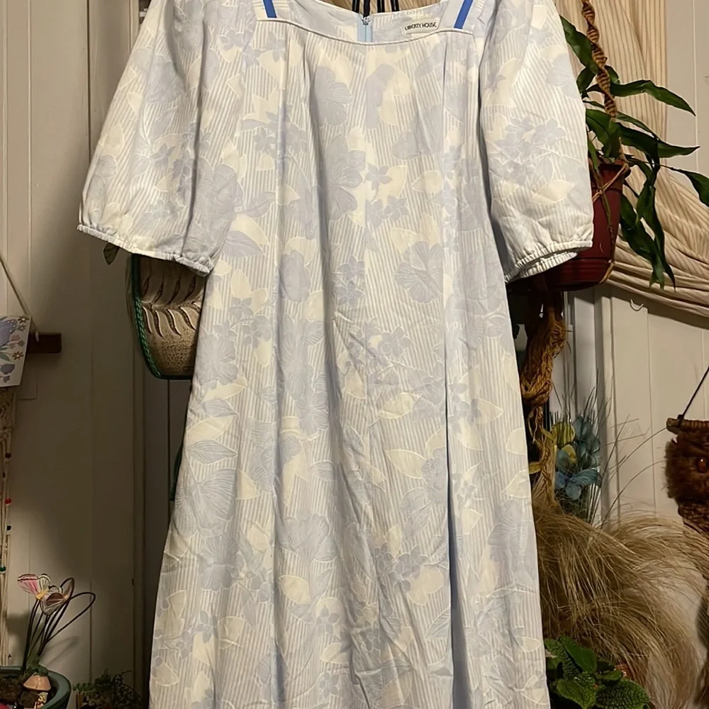 Liberty House Hawaii Vintage maxi dress floral M - Picture 5 of 14